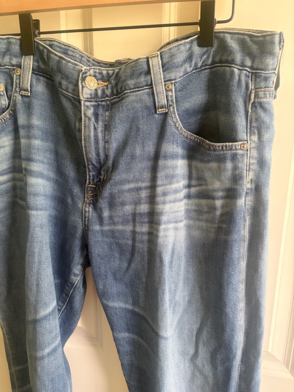 Ag Adriano Goldschmied ex boyfriend slim jeans size 33. Broken in perfection. - Picture 2 of 13